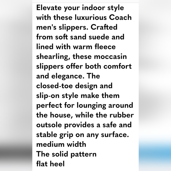 Coach Suede/Sherling Beige Moccasins 9D - Picture 11 of 11